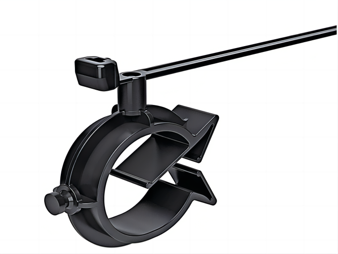 带管夹的分体式（shì）固定扎带，可 360°旋转