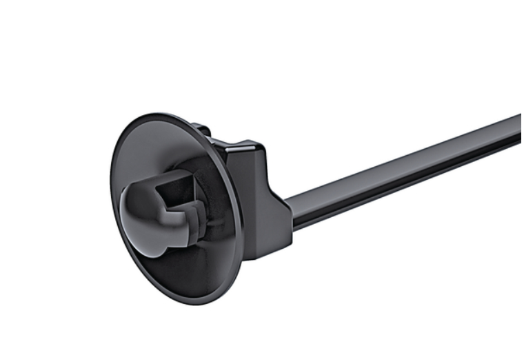 带箭头和圆盘的一体式固定扎带，适用于圆（yuán）孔